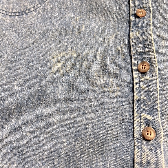 Vintage Banana Republic Denim Button Down Front Long Jacket/Dress - Picture 9 of 10